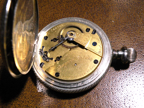 Vintage Hampden Watch Co. Pocket Watch Early 1900's Runs REDUCED! - Picture 11 of 18