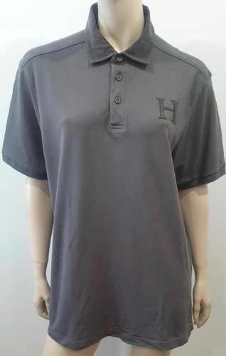 HACKETT Ropa para hombre Gris Calce Ajustado Cuello de Algodón Mangas Cortas Polo Camiseta Prenda para el torso XL - Imagen 2 de 8