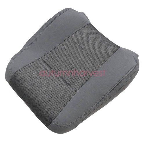 Driver & Passenger Gray Cloth Perforated Seat Cover For 2015-2020 Ford F150 XLT - Picture 11 of 24