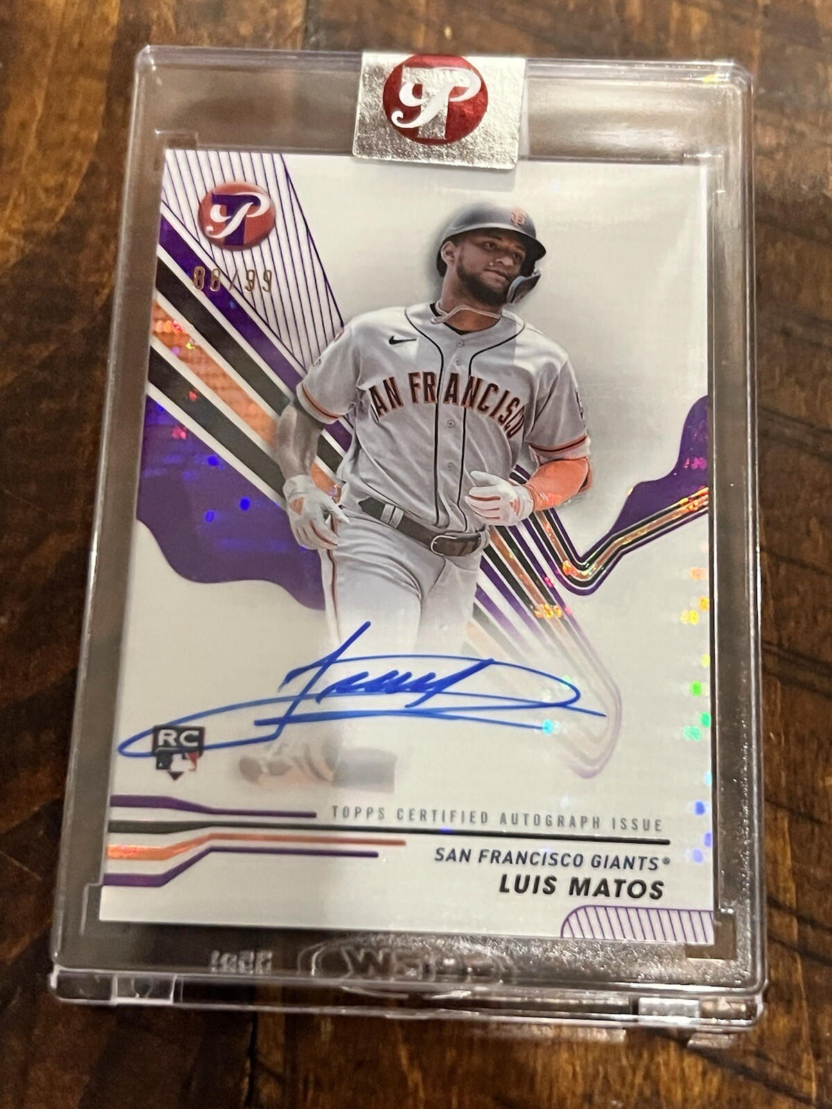 2024 Topps Pristine Purple Pristine Refractor Luis Matos RC ROOKIE AUTO  88/99