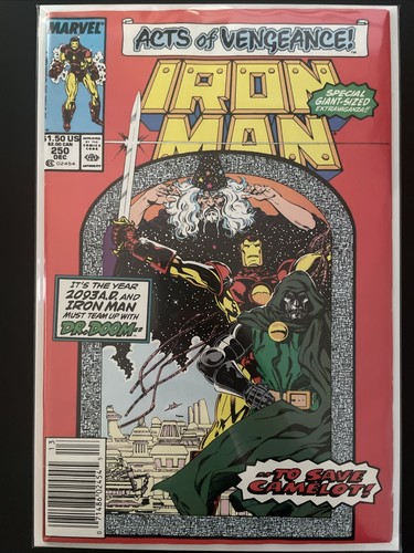 Iron Man #250 (Marvel) Newsstand Doctor Doom Cover - Picture 1 of 7