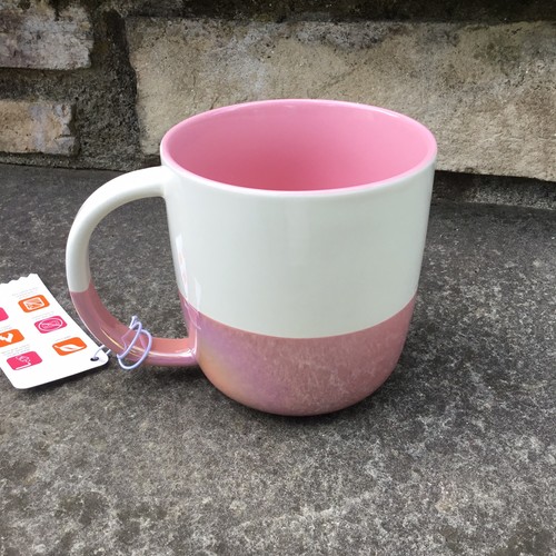 BRANDNEU DUNKIN' DONUTS schillernd GROSSE 20 OZ OMBRE PINK KERAMIKTASSE - Bild 6 von 14