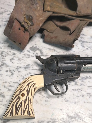 HAHN "45" BB Gun CO2 Single Shot Revolver W/ HAHN FAST DRAW HOLSTER BELT & Pouch - Bild 5 von 15