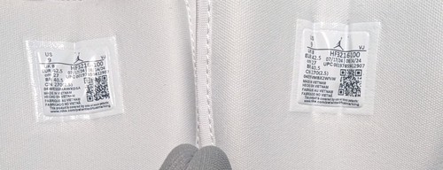 Nike Air Jordan 1 Mid SE White Medium Grey Cool Grey HF3216-100 Mens Size 9 - Picture 7 of 7