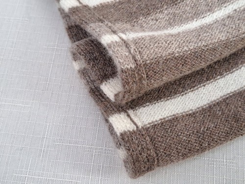 Bufanda de cachemir Fedeli multicolor patrón de rayas. - Imagen 5 de 13