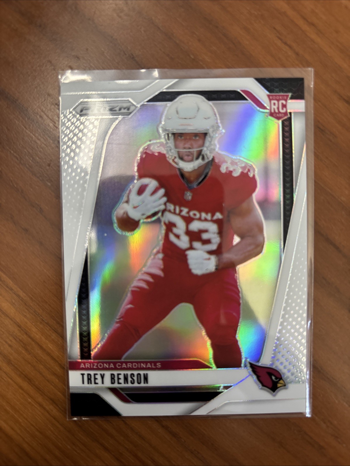 2024 Panini Prizm Trey Benson #392 White Prizm /35 (RC) SSP Cardinals