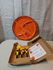 Constructive Eating Utensil and Divided Plate Set for Kids Toddlers Construction