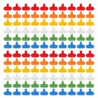 120 PCS Cable Labels Cord Labels Multi-Color Write on Wire Labels Tags for7929