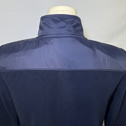 Talbots Damen marineblau gesteppt durchgehender Reißverschluss Jacke Pullover Blazer Large Petite - Bild 5 von 9
