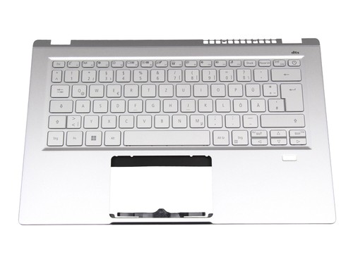 Acer 6BAB1N2014 Original Tastatur inkl. Topcase DE (deutsch) silber/silber mit B - Bild 1 von 4