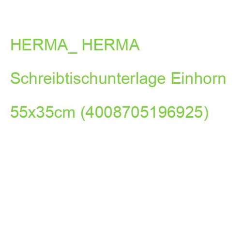 HERMA_ HERMA Schreibtischunterlage Einhorn 55x35cm (4008705196925) - Bild 2 von 2