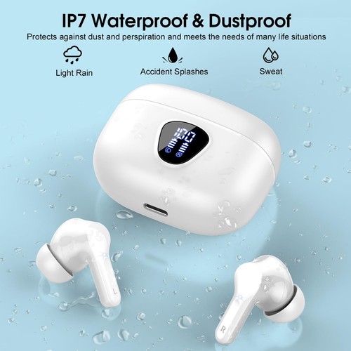 Wireless Earbuds, Bluetooth 5.4 Headphones HiFi Stereo, Bluetooth Earbuds wit... - Picture 7 of 7