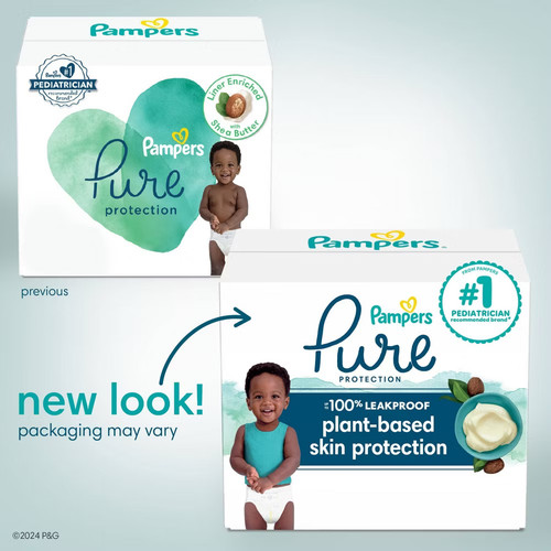 Pampers Pure Protection Diapers Super Pack - Size 1 - 82ct - Picture 2 of 7