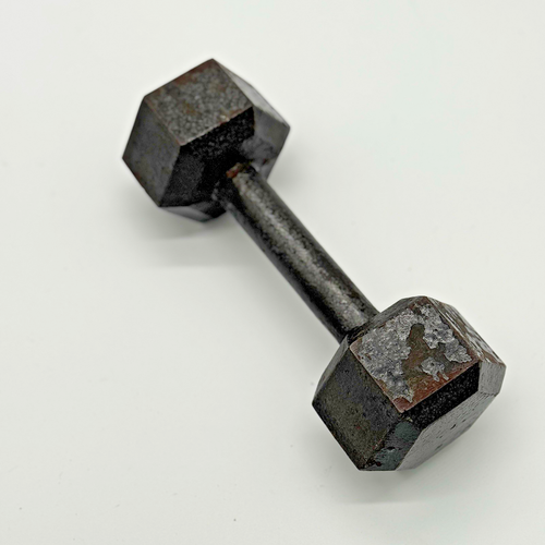 Mancuerna Hexagonal de Hierro Fundido Gris 12 lb Entrenamiento de Fuerza Gimnasio Fitness, Individual - Imagen 4 de 4