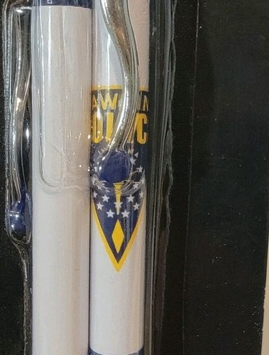 Stranger Things Black Gel Pen Hawkins Police Blue White - Picture 7 of 9