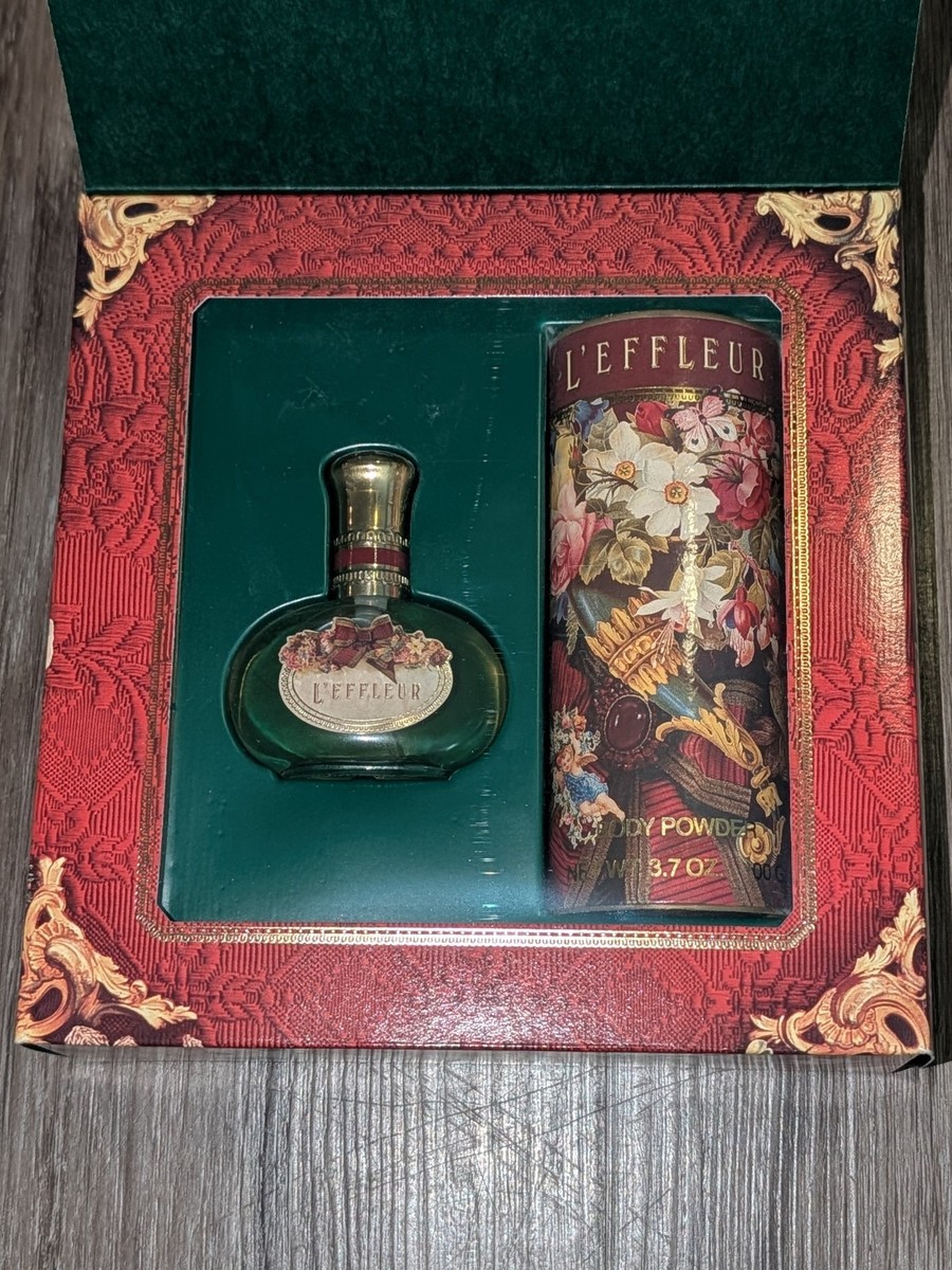 Vintage L'effleur By Coty Cologne Spray Oz Body Powder
