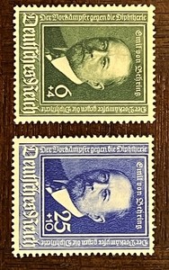 GERMAN THIRD REICH 1940 SC.B186/87 DR. VON BEHRING  Set VF MLH