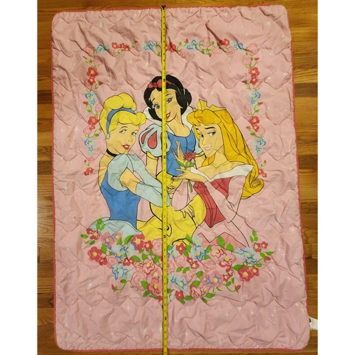 Vintage Disney Prinzessin Kleinkind Bettdecke 38" x 53" Decke Quilt Kinder Bettwäsche - Bild 4 von 11
