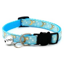 Breakaway Cat Collar With Moon  Stars Adjustable
