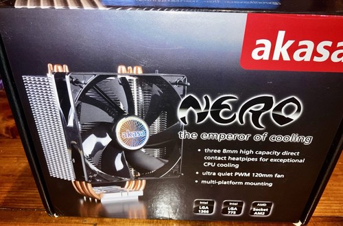 Alaska Nero CPU-Kühler mit 120 mm leisem Lüfter - Sockel B 1366 / 775 / AM2 - Bild 2 von 13