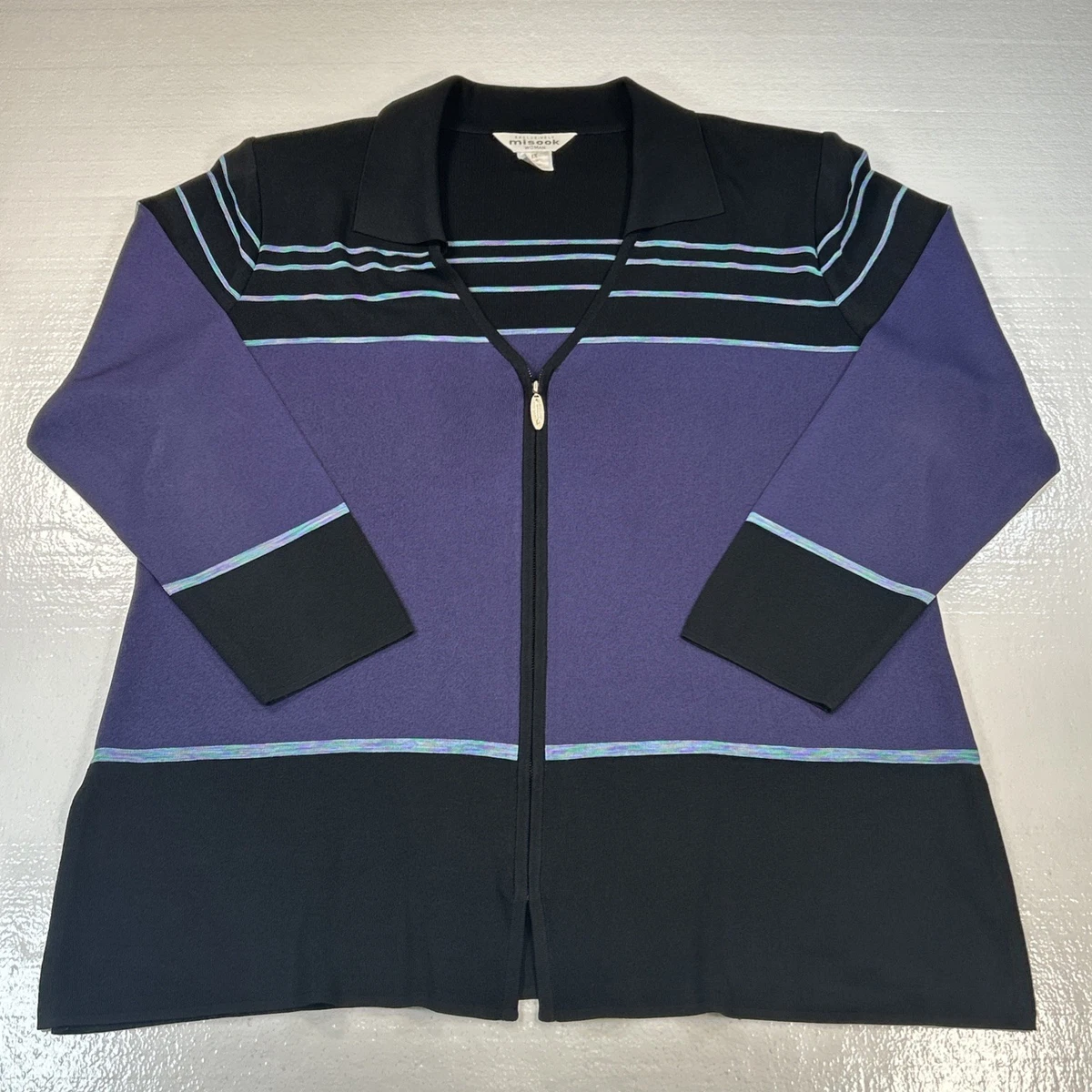 Blazer Cardigan Misook - Taille S - Multicolore - Occasion Très Bon état - Pour Femme