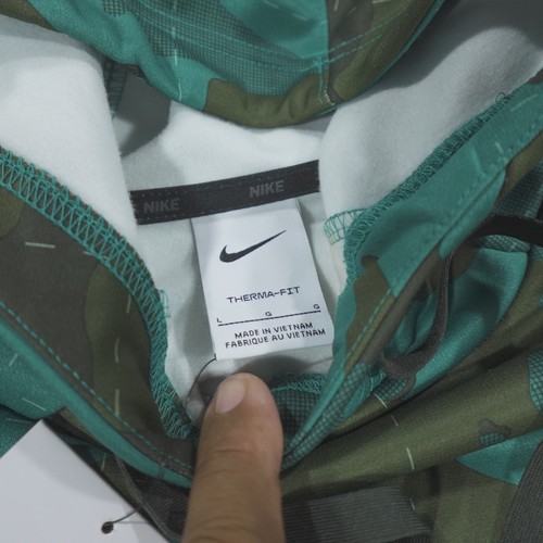 Nike Hoodie Herren Large Pull Over St. Bede Druins Bären Fußball Pullover Camouflage - Bild 4 von 12