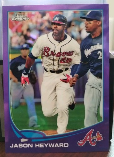JASON HEYWARD 2013 Topps Chrome Retail Purple Refractor parallel #6 BRAVES