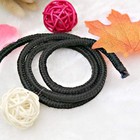 1Pc Black Nylon Rope Braided Rope for Camping Clothesline Bundling and Hanging