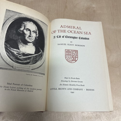 Admiral Of The Ocean Sea A Life Of Christopher Columbus 1942 Samuel Morison - Picture 3 of 4