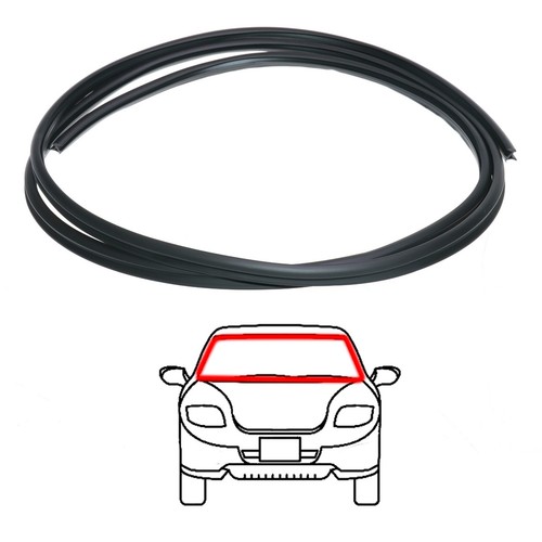 Fit Toyota Hilux Vigo TGN15 KUN25 LAN25 04-15 FR Windshield Moulding Outer Upper - Picture 4 of 6