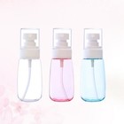  3 Pcs Travel Spray Bottles Clear Pump Skincare Containers Leakproof