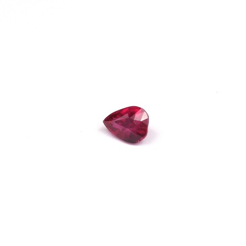 Natural 0.52 CT Unheated Ruby Pear Cut - Rare Ruby Gemstone for Collectors - Picture 4 of 4