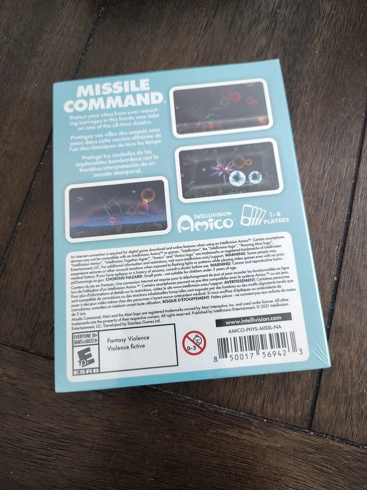Missile Command IntelliVision Amico Limited Collector's Edition Rate E SEALED!!! - Image 2 of 2