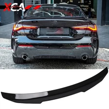 FITS 2021+ BMW G22 430i M440i & G82 M4 GLOSSY BLACK PSM STYLE TRUNK SPOILER WING