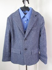Janie and Jack Blue Tweed Blazer Size 8, 16 JJ Winter of Wool Blend