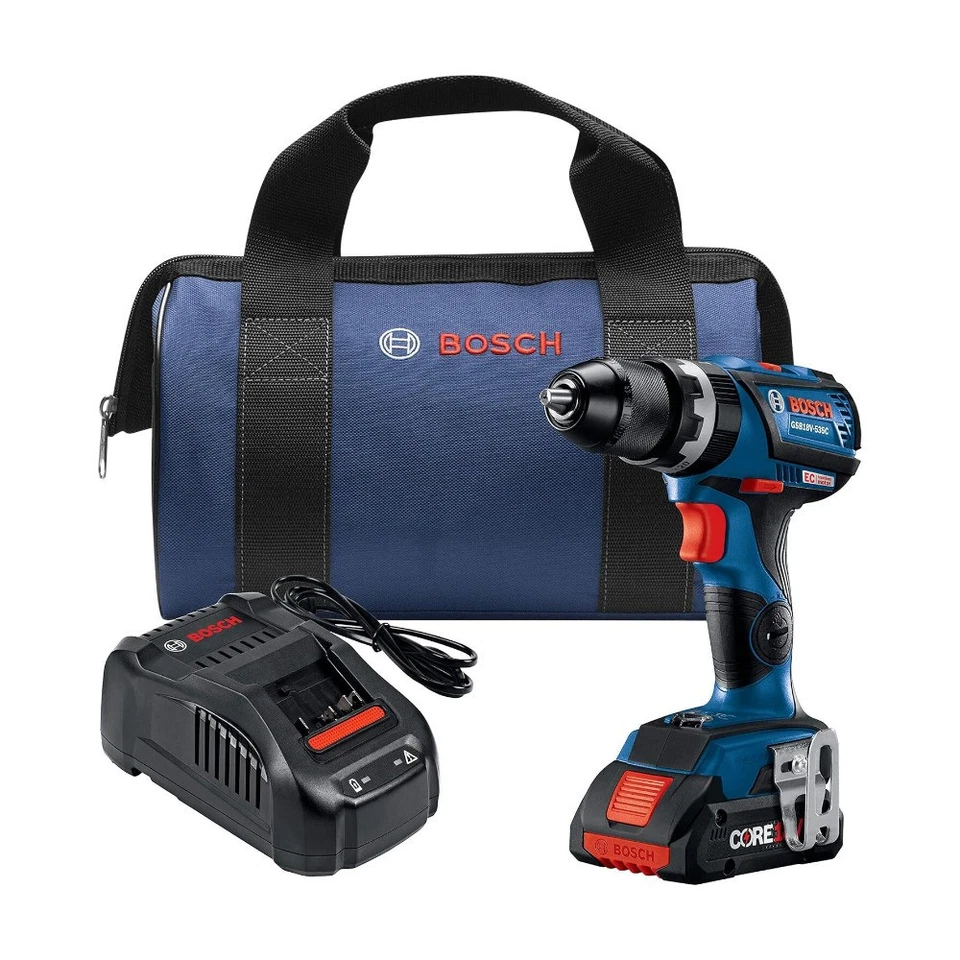 Bosch GSB18V-535CB15-RT 18V Kit de taladro percutor inalámbrico sin escobillas (reacondicionado)