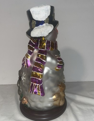 Thomas Pacconi Classics Snowman 14" Tall Large 30 Years Mercury Glass 2004 - Picture 5 of 10