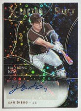 Ha-Seong Kim 2021 Panini Select X-Factor Black Disco Prizm Autograph RC #’D 1/1