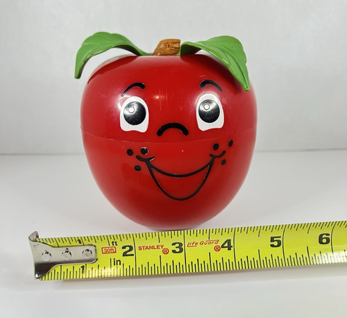 Fisher-Price Happy Apple Vintage 1972 Roly Poly Chime Bebé Niño Cuna Juguete - Imagen 6 de 12