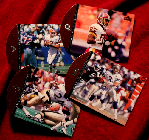 Juego de 90 cartas troqueladas de fútbol americano Upperdeck Trios 1996----juego (FB-113) - Imagen 3 de 4
