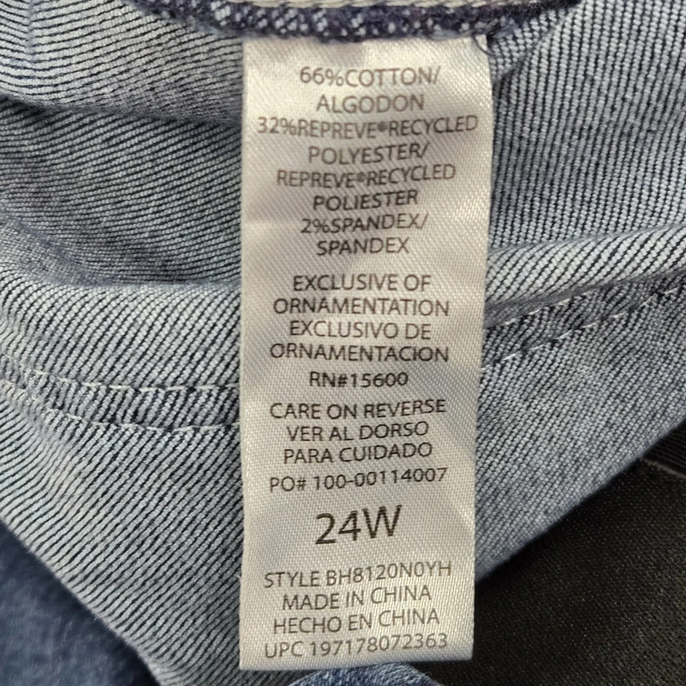 Democracy Women Shorts 24W Blue Denim Absolution 14" Inseam - Image 4 of 4