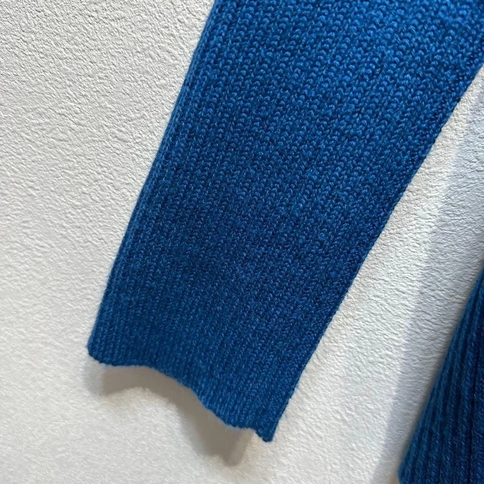 Yohji Yamamoto Y's Lana Cuello Alto Diseño Punto Acanalado Suéter Foto 4 de 4