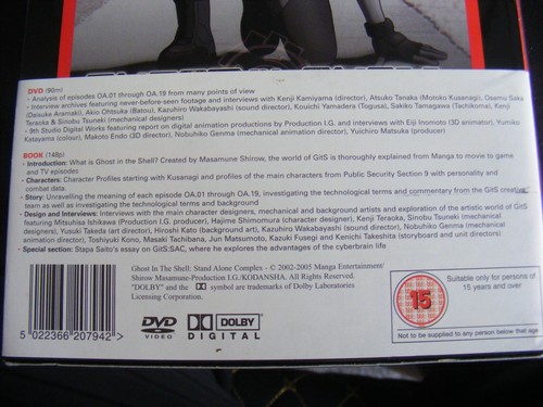 Ghost in the Shell Stand Alone Complex Official Log 1 DVD Region 1 Rare - Picture 2 of 6
