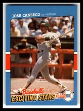1988 Fleer Baseball's Exciting Stars #7 Jose Canseco