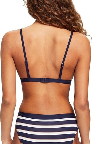NWT ESPRIT Women's Brela Beach RCS Pad.Bra Top Bikini, Navy, 10/32C - Picture 3 of 5