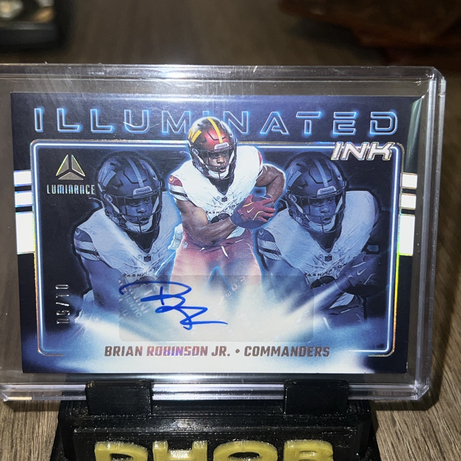 Brian Robinson Jr. Illuminated Ink Auto 1/50 2025 Panini Luminance #II-BRO