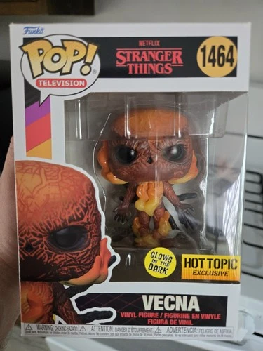 Funko Pop Stranger Things Vecna Glow In The Dark HT Exclus #1464 With Protector