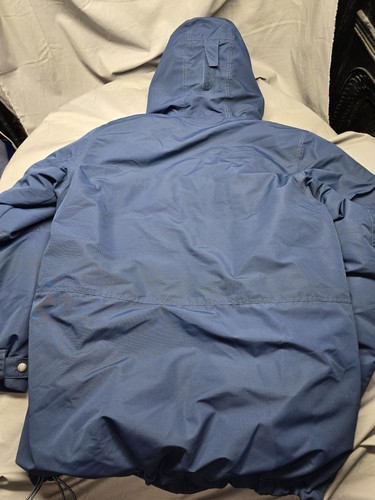 Columbia Jacket Mens Large Blue Hooded 650 Down Parka Omni-Heat Winter Coat 650 - Picture 4 of 13