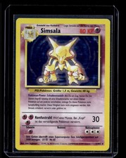 1999 Pokemon Base Set Alakazam (Simsala) #1 Holo German LP