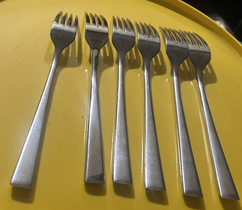 6 Dinner Forks 8 1/4” Mikasa Rockford Stainless 18/0 Flatware Forged - Picture 3 of 5